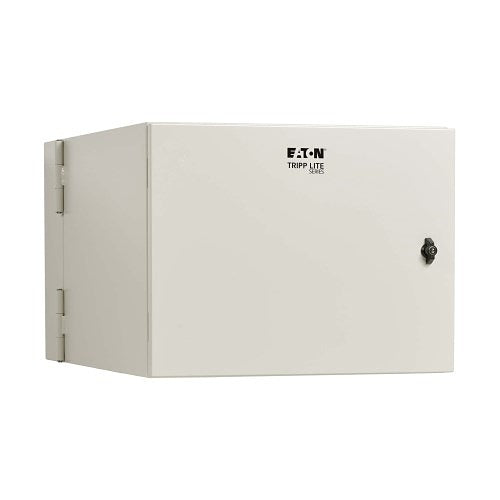 Tripp Lite SRN4G9USDP SmartRack Industrial Enclosure with Lock, Wall Mount, Hinged Back, 32\\" Depth, 9U, NEMA 4, Metal, Gray