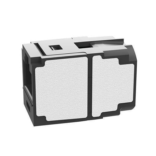 Panduit CC6X88BL Mini-Com Coupler Module CAT 6A UTP, Keystone Jack, Black