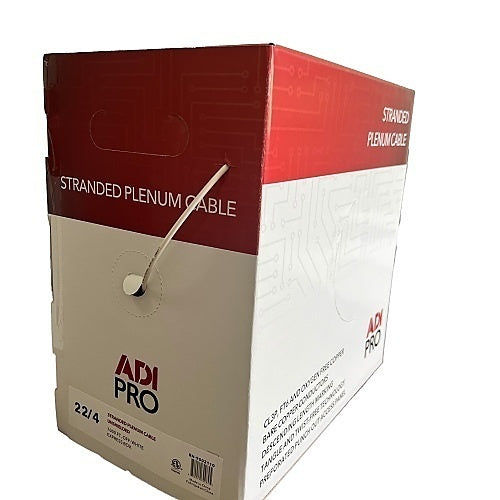 ADI PRO RN-9002110 22/4 Stranded Plenum, CL3P, Unshielded Cable 1000\', Express Box, Off White
