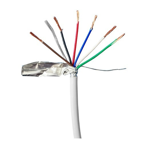 ADI PRO RN-80SR110 18/6 Stranded Plenum Shielded Cable, CL3P, Wooden Reel 1000\', Off White