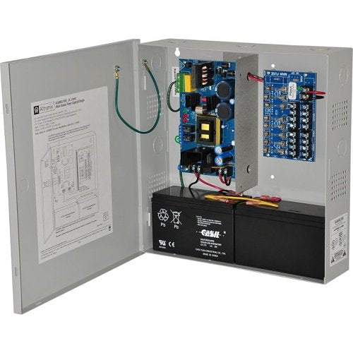 Altronix AL600PD8220 Power Supply/Charger, 8 Fused Outputs, 12/24VDC at 6A, 220VAC, BC300 Enclosure Image of AX-AL60PD822