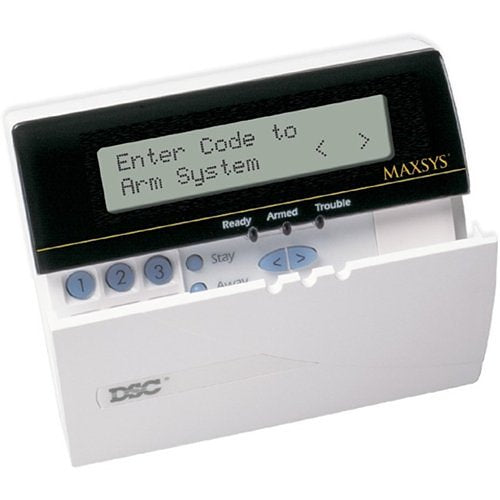 DSC LCD-4501TF MAXSYS Programmable Message LCD Keypad with 5 Function Keys, French Image of 3W-LCD4501TF