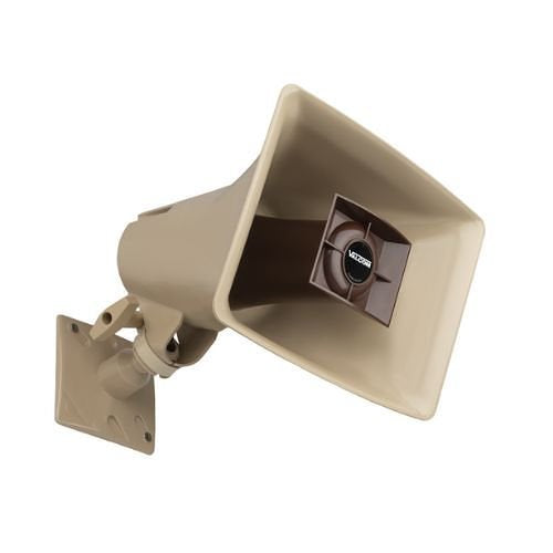 Valcom V-1036C One-Way Indoor/Outdoor High-Efficiency Built-in 15W Horn, Beige