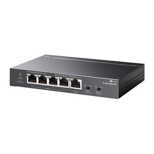TP-Link TL-SG1005P-PD 5-Port Gigabit PoE+ Compliant Unmanaged Network Switch