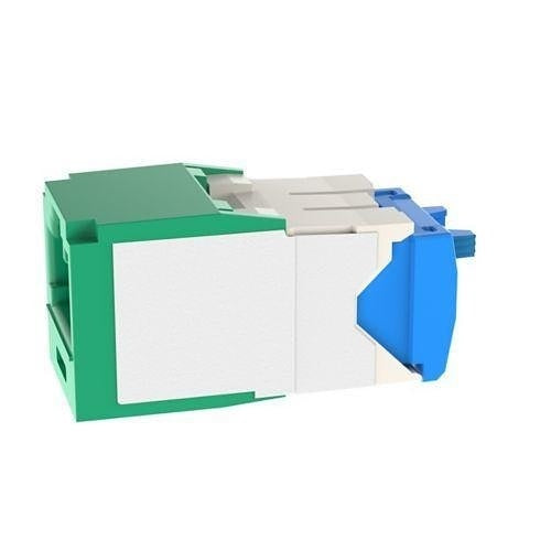 Panduit CJK6X88TGGR Mini-Com CAT6a UTP RJ45 TG Keyed Jack Module, Green