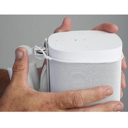 Sanus WSWM21-W1 Sanus WSWM21 Wireless Speaker Swivel and Tilt Wall Mount for Sonos One, One SL, Play:1, Play:3, White