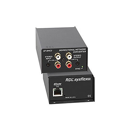 RDL Bidirectional Unbalanced Stereo Audio Network Interface Image of RL-SFBNC2