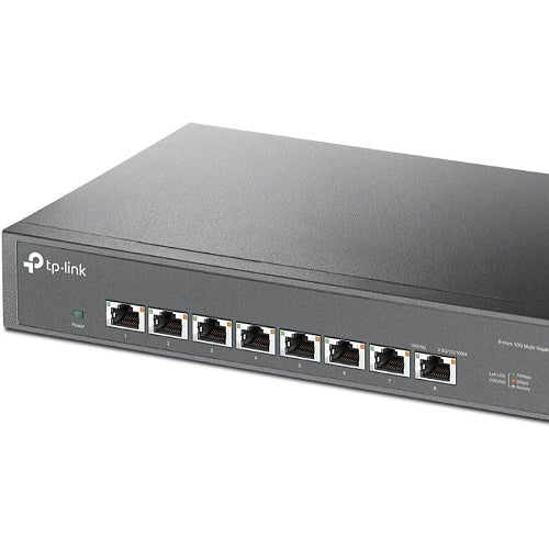 TP-Link TL-SX1008 8-Port 10G Desktop Rackmount Switch, Black