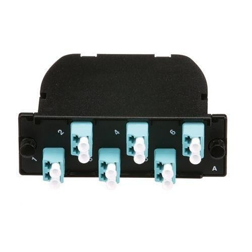 Panduit FC2ZN-12-03AF QuickNet MTP Fiber Optic Cassette, 12-Fiber Total, OM4, Standard Loss, Duplex SC Adapter, Modified Method A
