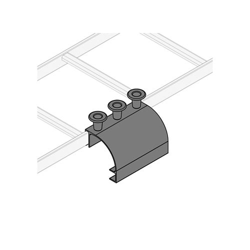 Middle Atlantic CLH-SD8 CL Series Ladder Side Drop with Spools, 8\\" Wide, Black