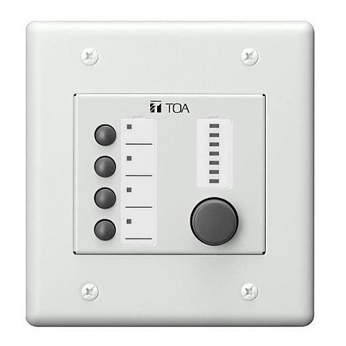 TOA ZM-9014B00 4-Button Assignable Remote Panel with Volume Control for 9000M2 Series Amplifier