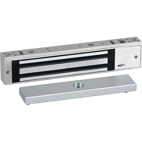 RCI 8371 Surface Single MiniMag Electromagnetic Lock, Outswing Doors, 750 lb, Brushed Anodized Dark Bronze