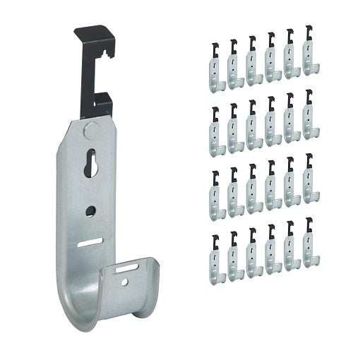 ICC ICCMSJHW33 Batwing J-Hook 1-5/16\\" without Retainer Clip for Hanging Cable to Hanger Wire and Threaded Rod, Rust-Resistant, 25-Pack, Galvanized Steel