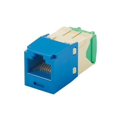 Panduit CJT688TGBU Keystone Jack, Mini-Com Module CAT628/30 AWG UTP, Blue