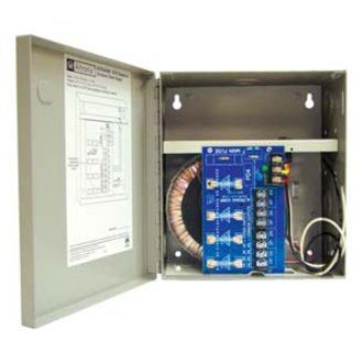 Altronix ALTV244300 CCTV Power Supply, 4 Fused Outputs, 24/28VAC at 12.5A, 115VAC, BC100M Enclosure Image of AX-ALTV24430