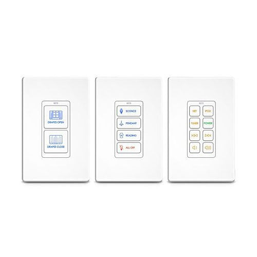 RTI RK1+ 8B Button Lighted In-wall Universal System Controller, White