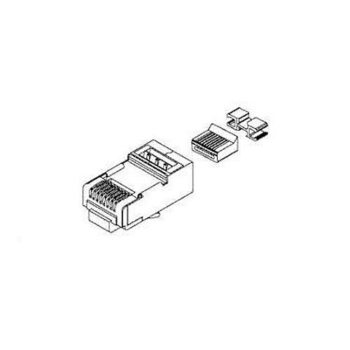 Belden C5PFCF-B25 CAT5e Field Crimped Plug 8MOD RJ45 Sheilded, 25-Pack, Clear Image of 7B-C5PFCFB25