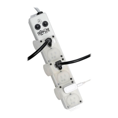 Tripp Lite PS-615-HG-OEM Safe-IT UL 1363A Medical-Grade Power Strip for Patient-Care Vicinity, 6x15A Hospital-Grade Outlets, Safety Covers, 15\' Cord