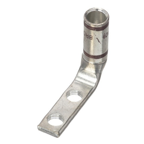 Panduit LCDN2-14AF-Q Compression Connector Lug, 2-Hole, Narrow, #2AWG, Copper
