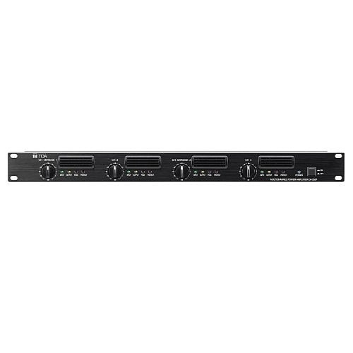 TOA DA-250F CU A00 4-Channel Digital Power Amplifiers, 120V AC, 50/60 Hz, 250W, Black