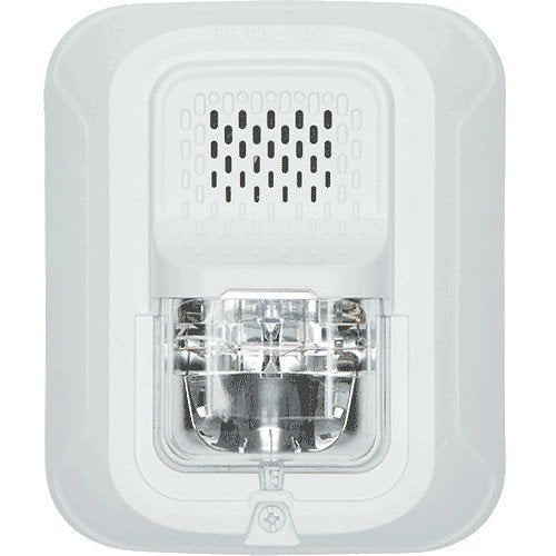 System Sensor CHSWLA Chime Strobe,Wall Mount, 4x4in Backbox, White