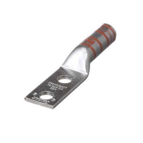 Panduit LCC3/0-38D-X Copper Compression Connector Lug, 2-Hole, 3/0AWG WireG