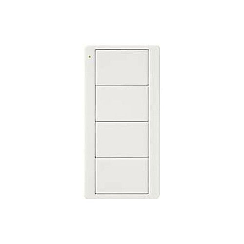 Lutron PJ2-4B-GWH-EL2 Pico 4-Button Wireless Remote, Scene Control for Light, with Custom Engraving, in White Image of L1-PJ24BGWH