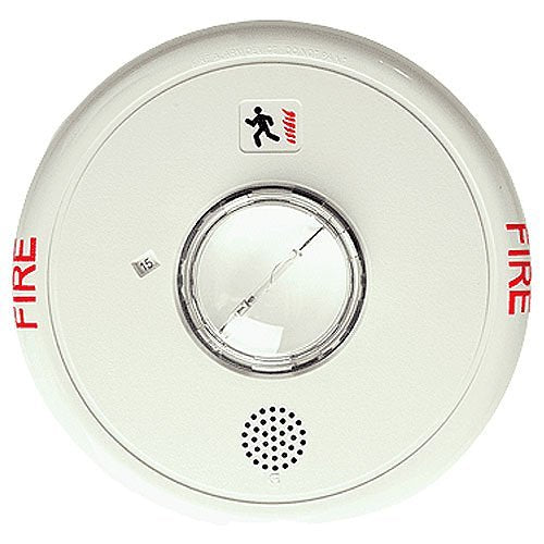 Kidde EGCF-HDVMH Genesis Ceiling/Wall Horn-Strobe, Selectable High Candela, "FIRE" Marking, White