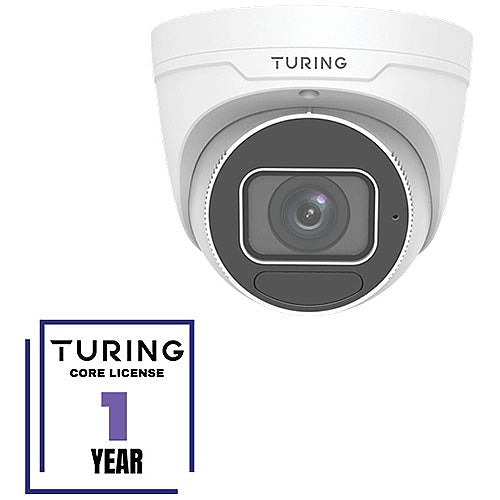Turing TP-MVD8MV2-1Y CORE AI VSaaS License-Enabled 8MP Low Light Turret IP Camera, 2.8-12mm Motorized Varifocal Lens Image of TE-MVD81Y