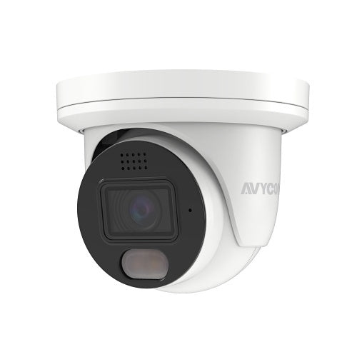 AVYCON AVC-NUE81F28 8MP H.265 Turret IP Camera, 2.8mm Fixed, White