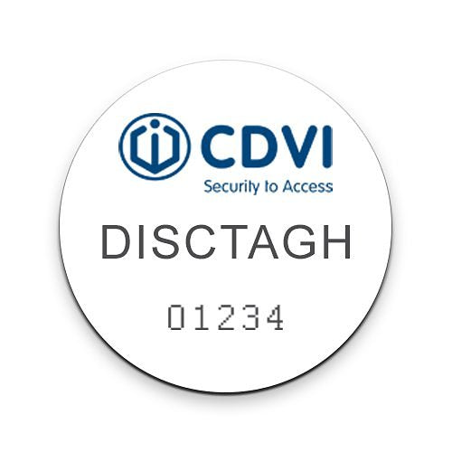 CDVI DISCTAGH25 HID Mini PVC Adhesive Tag (Min Order Qty of 25) Image of CV-DISCTAGH
