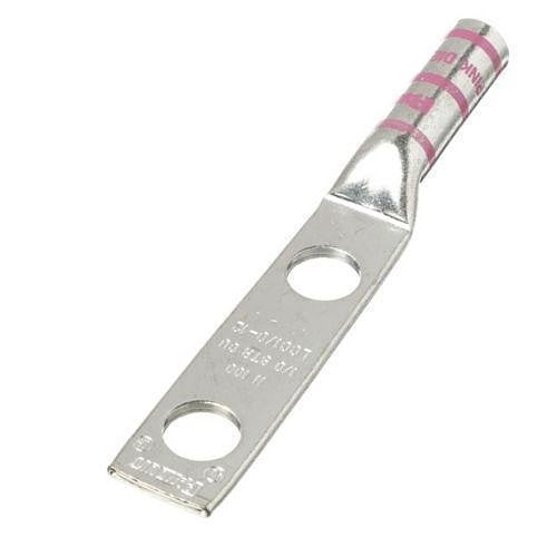 Panduit LCC1/0-12-X Compression Connector Lug, 2-Hole, 1/0AWG, Copper