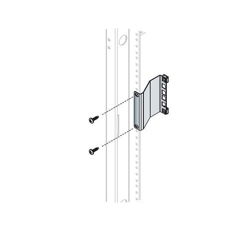 Middle Atlantic RR2-3RCN 2U RMS Rackrail Recessor, 3\\" Depth