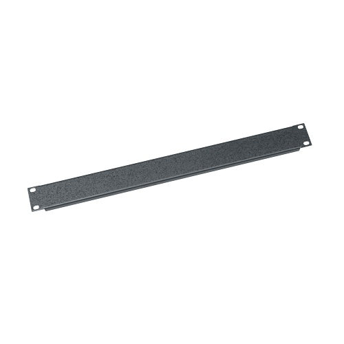 Middle Atlantic SB1 1U RMS Blank Rack Panel, Flanged, Textured, Steel, Black Powder Coat
