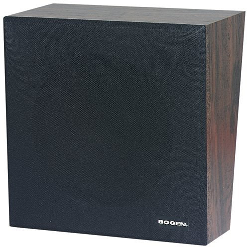 Bogen ASWB1 8" Self-Amplified Wall Speaker Baffle, Black