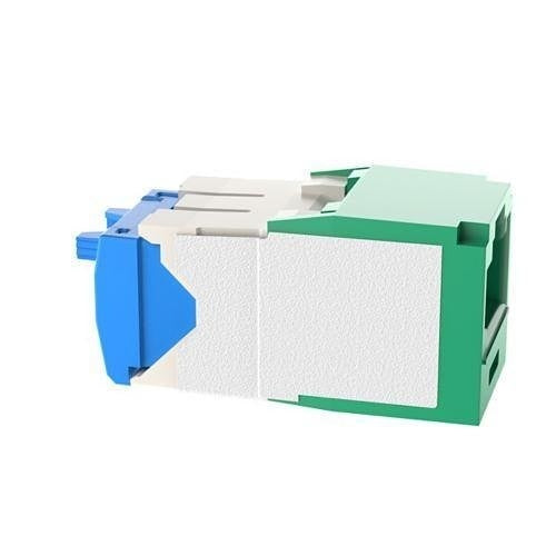 Panduit CJK6X88TGGR Mini-Com CAT6a UTP RJ45 TG Keyed Jack Module, Green