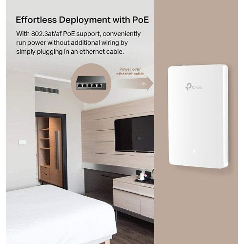 TP-Link EAP235-WALL Omada AC1200 Wireless MU-MIMO Gigabit Wall Plate Access Point