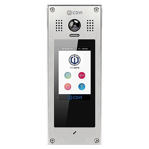 CDVI IP-MDS Multi-Door Touch Screen Outdoor IP Station, Flush Mount Image of CV-IPMDS