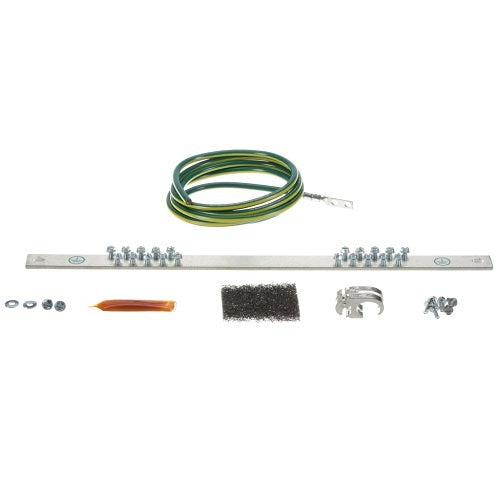Panduit RGRKCBNJY 6AWG Grounding Busbar and Jumper Kit, Green/Yellow