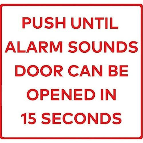 RCI BC1MW BC1 Series 15 s Printed On White Mylar, Building Code Signs