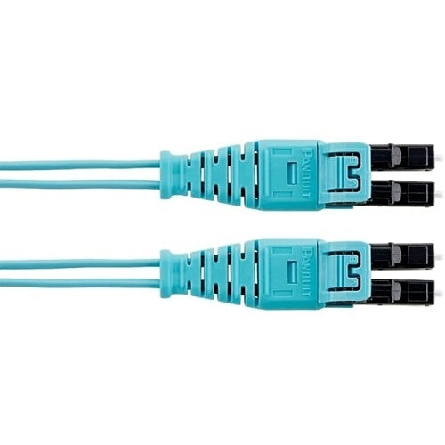 Panduit F92ELQ1Q1SNM015 Fiber Optic Patch Cord, OS2 2-Fiber 1.6mm PC LSZH Push-Pull, 15m