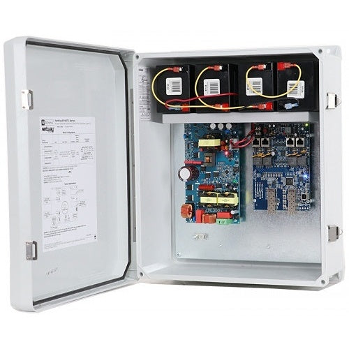 Altronix NETWAYSP4BTWPX7 4-Port Hardened 4PPoE Switch and Power Supply / Charger, 277VAC Input