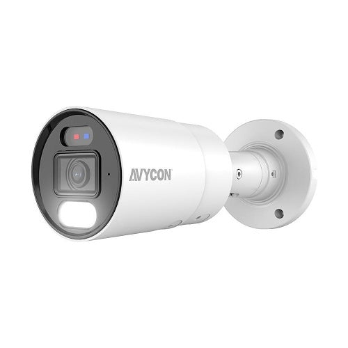 AVYCON AVC-NDB81F28 Diversity Series 8MP Bullet IP Camera with Active Deterrence, 24/7 Color, H.265, 2.8mm Fixed Lens