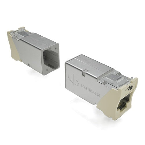 Siemon Z6A-S80 Z-MAX CAT6A Shielded UTP Outlet, Light Ivory