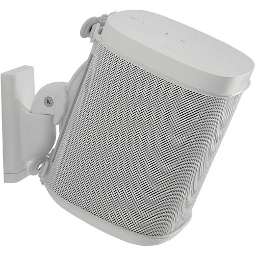 Sanus WSWM22-W1 Adjustable Wall Mount for Sonos One, Play:1 and Play:3 Speakers, Pair, White