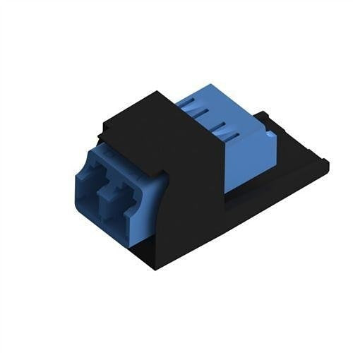 Panduit CMDSLCZBL Mini-Com Singlemode Duplex LC Adapter Blue, Black Module