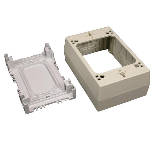 Wiremold PSB1WH Eclipse One-Gang Device Box Fitting, White, TAA Compliant
