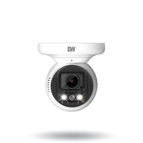 Digital Watchdog DWC-XSTD05MFQ MEGApix Ai 5MP Turret IP Camera with 2.7-2 mm Vari-Focal Lens, White Light LEDs, Flash Lights and QR Code Reader, White