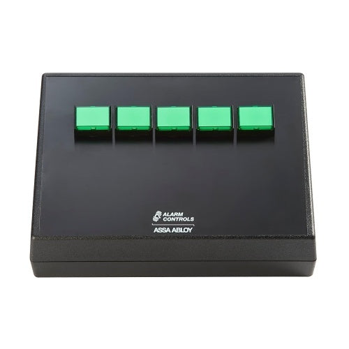 Alarm Controls DTC-M2K12AGV1 12VDC Desk Top Console M2, 12 SPDT Momentary Switches, Green LEDs, Black