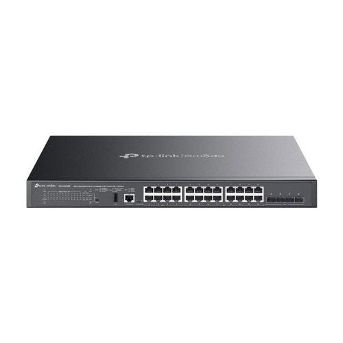 TP-Link SG5428XMPP Omada 24-Port Gigabit Stackable Lite L3 Managed PoE++ Switch with 4 10G Slots